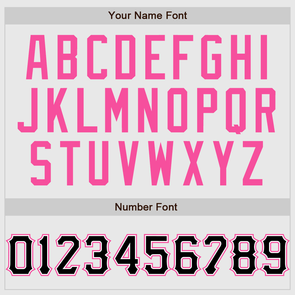 Custom White Pink Pinstripe Black-Pink Authentic Raglan Sleeves Baseball Jersey