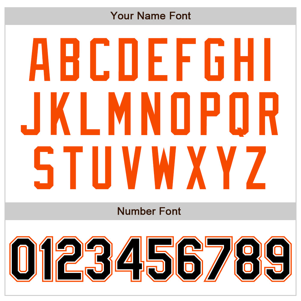 Custom White Black-Orange Authentic Raglan Sleeves Baseball Jersey