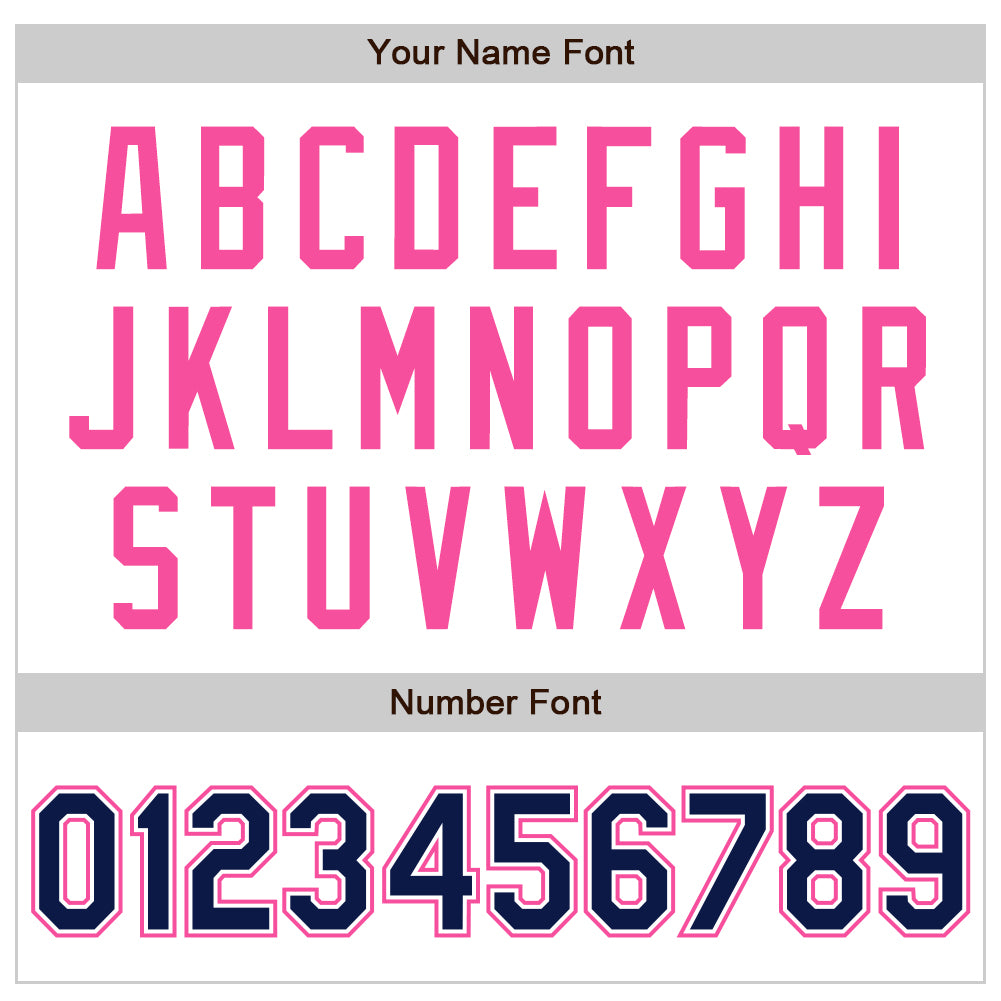 Custom White Navy-Pink Authentic Raglan Sleeves Baseball Jersey