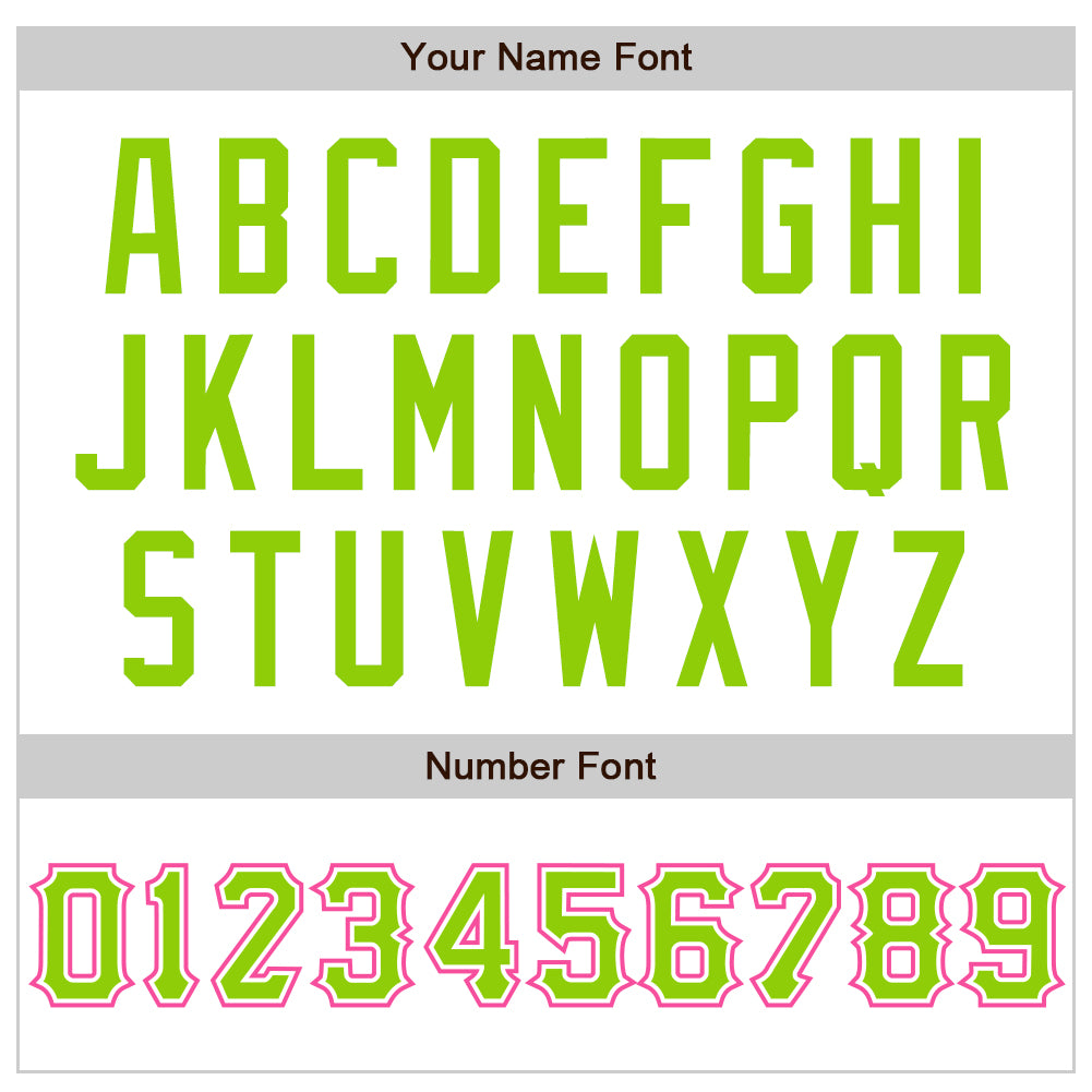 Custom White Neon Green-Pink Authentic Raglan Sleeves Baseball Jersey