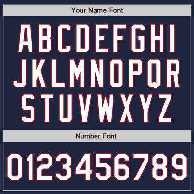 Custom Navy White-Crimson Authentic Raglan Sleeves Baseball Jersey