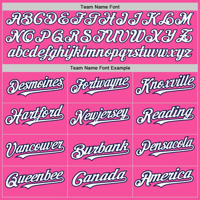 Custom Pink White-Navy Authentic Raglan Sleeves Baseball Jersey