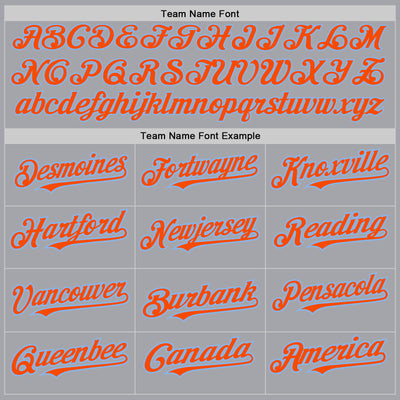 Custom Gray Orange-Light Blue Authentic Raglan Sleeves Baseball Jersey