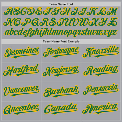 Custom Gray Kelly Green-Gold Authentic Raglan Sleeves Baseball Jersey