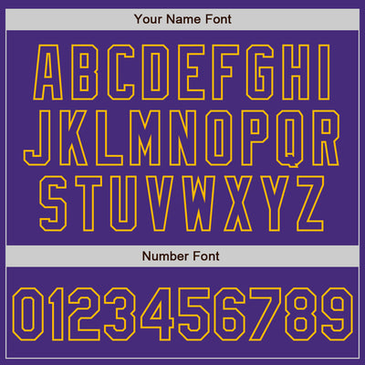 Custom Purple Gold Authentic Raglan Sleeves Baseball Jersey