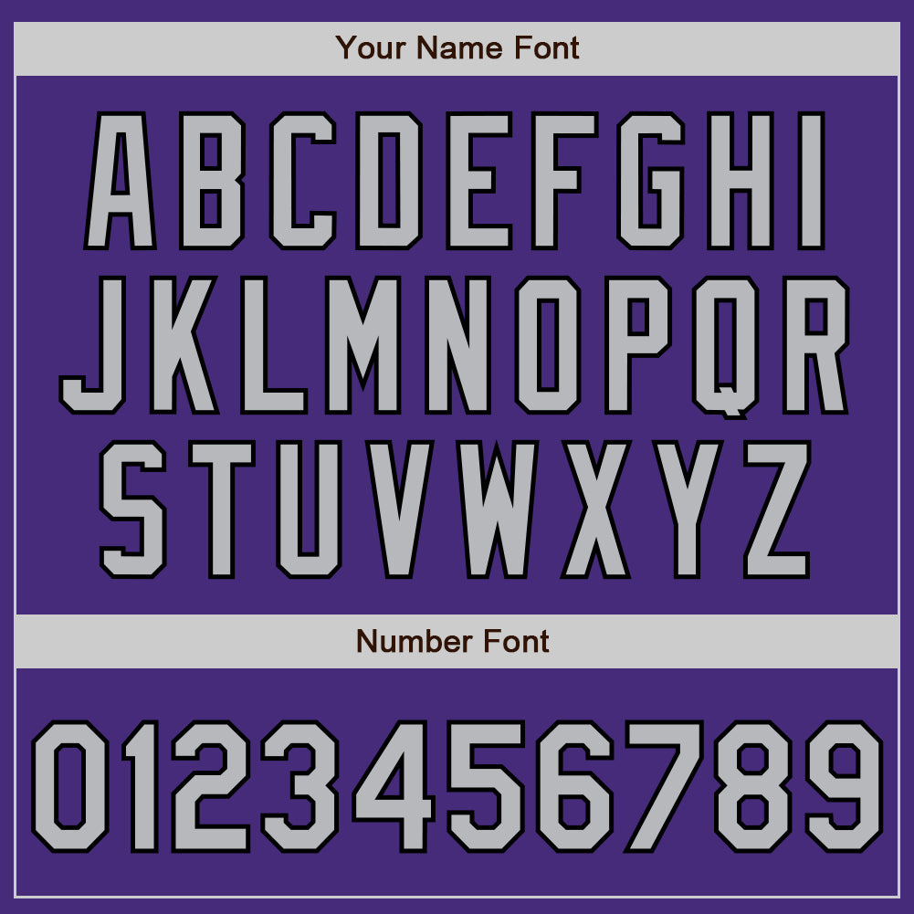 Custom Purple Gray-Black Authentic Raglan Sleeves Baseball Jersey