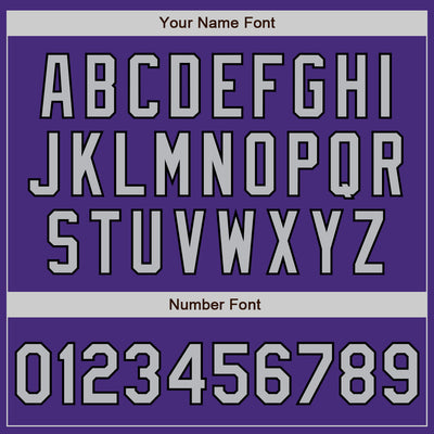 Custom Purple Gray-Black Authentic Raglan Sleeves Baseball Jersey