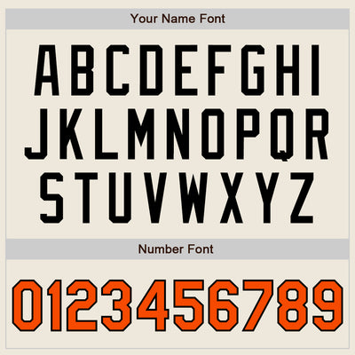 Custom Cream Orange-Black Authentic Raglan Sleeves Baseball Jersey