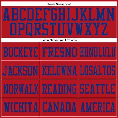 Custom Red Red-Royal Mesh Authentic Football Jersey