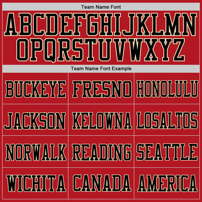 Custom Red Black-Cream Mesh Authentic Football Jersey