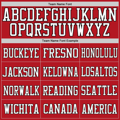 Custom Red White-Black Mesh Authentic Football Jersey