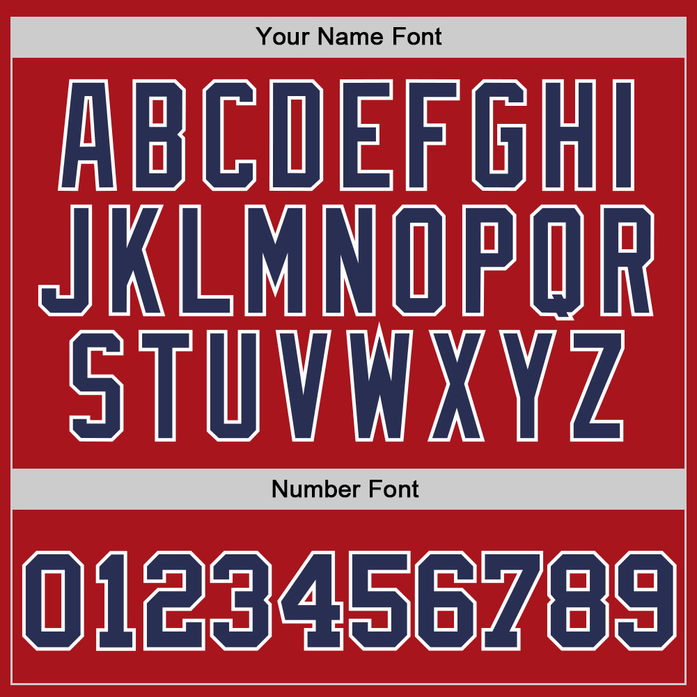 Custom Red Navy-White Authentic Throwback Basketball Jersey