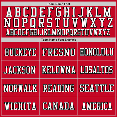 Custom Red Black-White Mesh Authentic Football Jersey