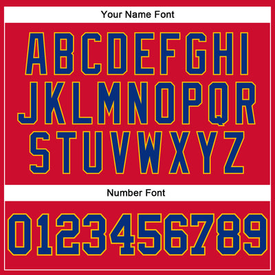 Custom Red Royal-Gold Authentic Throwback Basketball Jersey