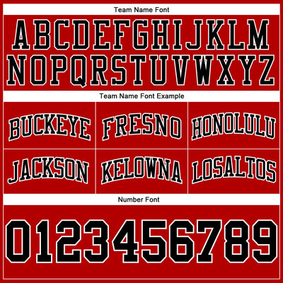 Custom Red Black-White Authentic Throwback Basketball Shorts