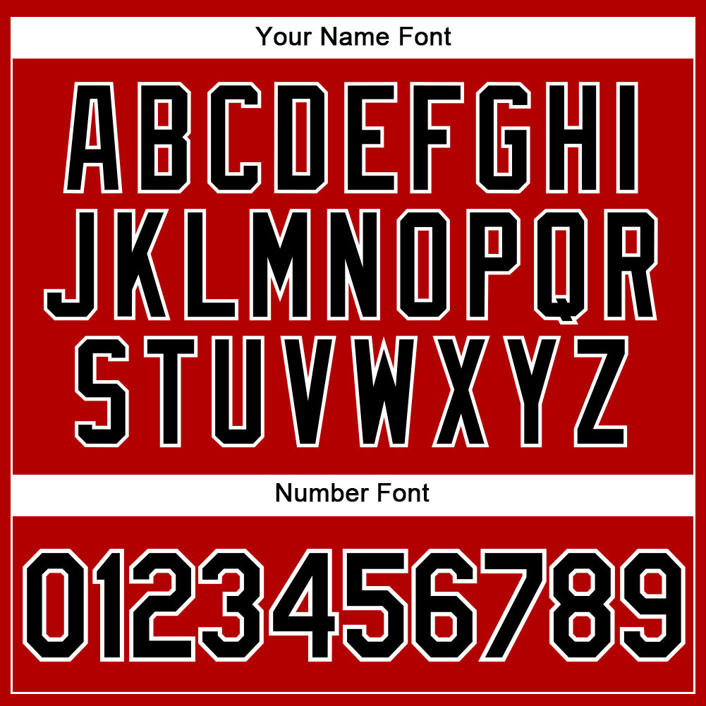 Custom Red White Pinstripe Black Authentic Baseball Jersey