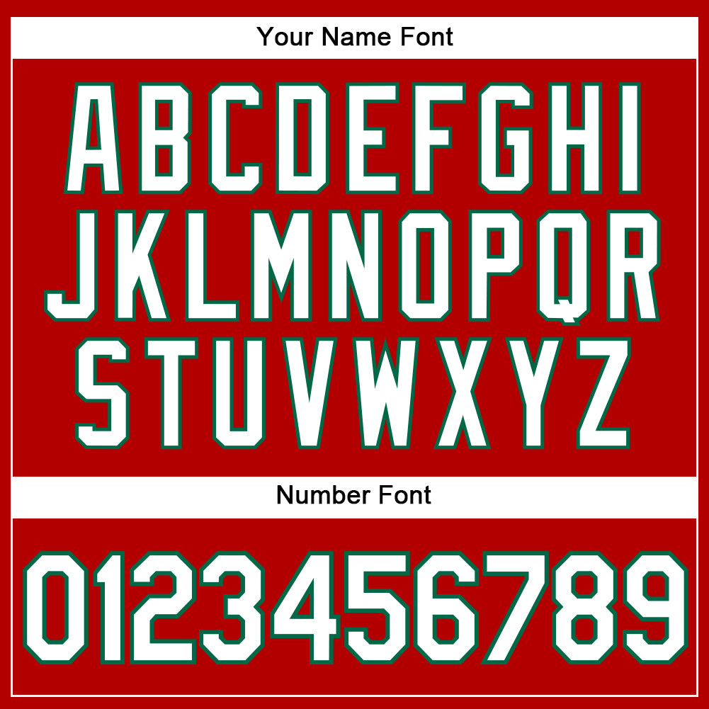 Custom Red White Pinstripe Kelly Green Authentic Baseball Jersey