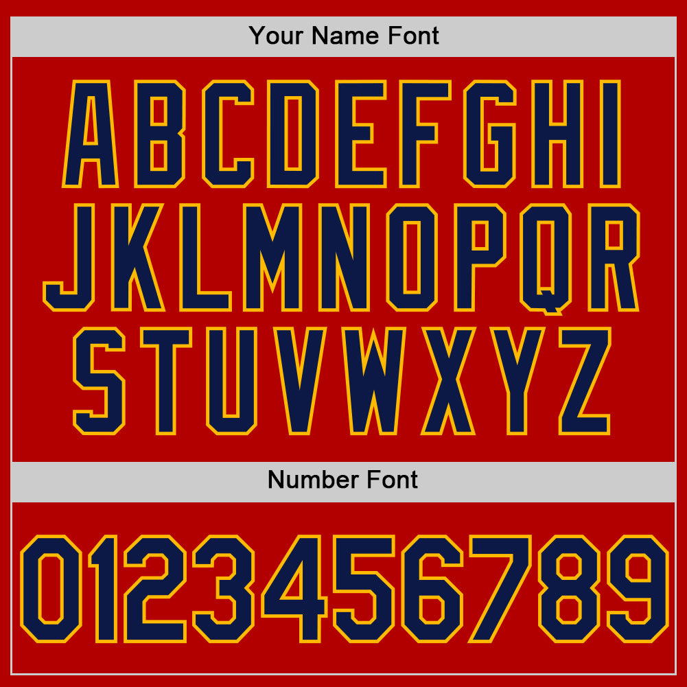 Custom Red Navy Authentic Throwback Baseball Jersey