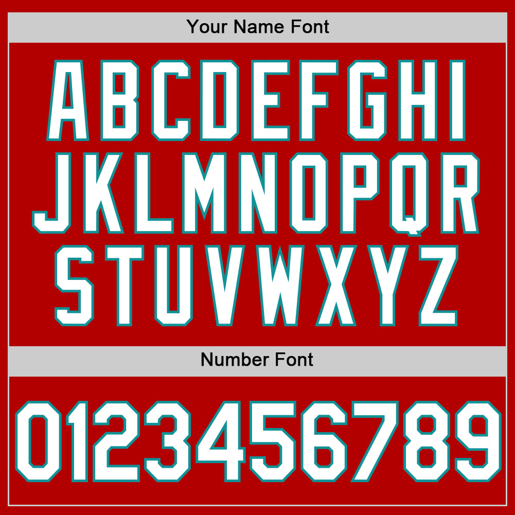 Custom Red White-Teal Authentic Throwback Baseball Jersey