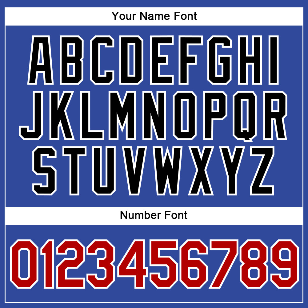 Custom Royal White Pinstripe Red-Black Authentic Baseball Jersey