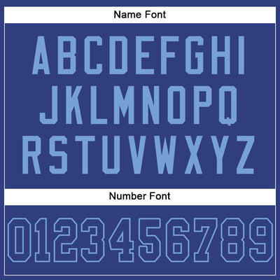 Custom Royal Royal-Light Blue Mesh Authentic Football Jersey