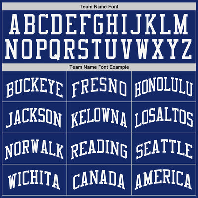 Custom Royal White Authentic Baseball Jersey