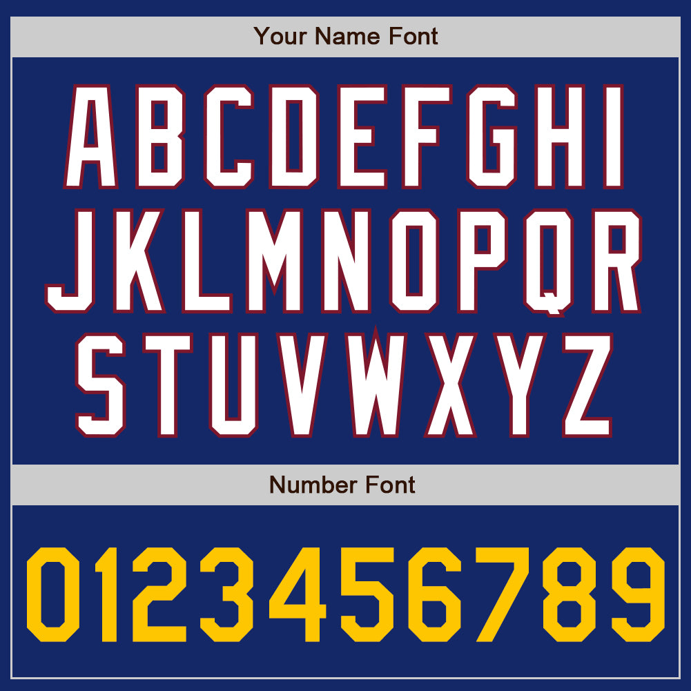 Custom Royal Gold-Crimson Authentic Baseball Jersey