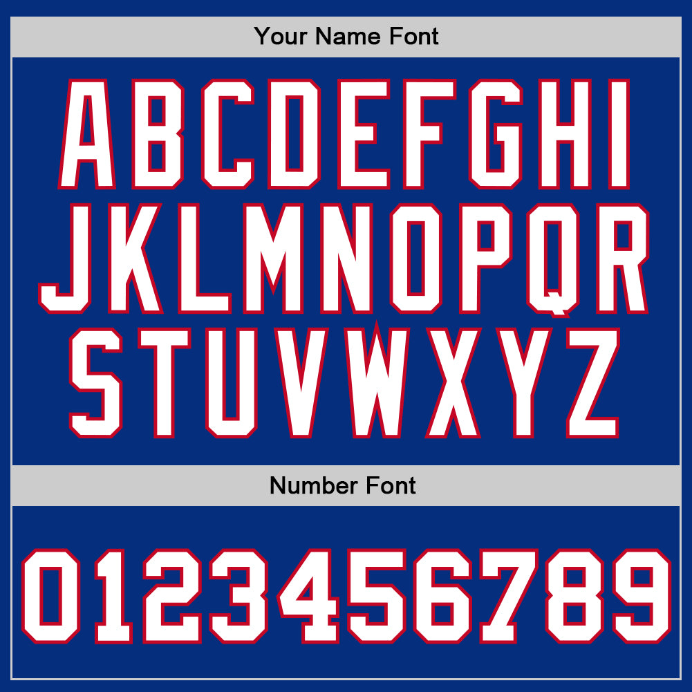 Custom Royal White-Red Authentic Throwback Basketball Jersey