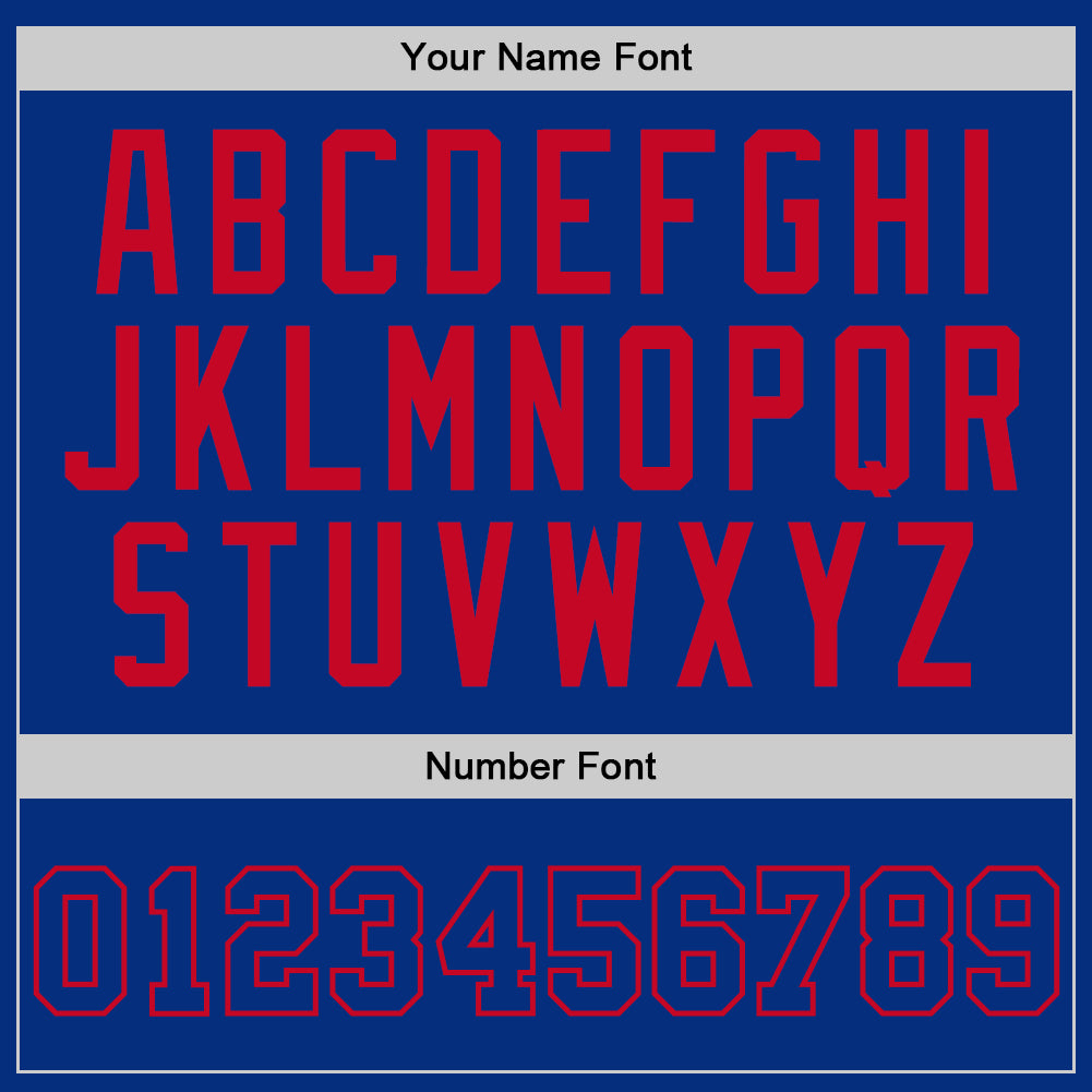 Custom Royal Royal-Red Authentic Throwback Basketball Jersey