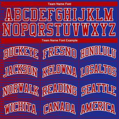 Custom Royal Red-White Round Neck Sublimation Basketball Suit Jersey