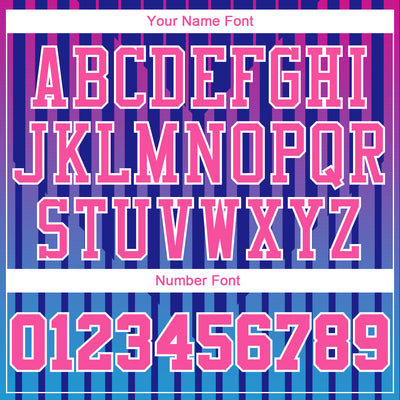 Custom Royal Pink-White Round Neck Sublimation Basketball Suit Jersey