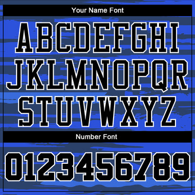 Custom Royal Black-White Round Neck Sublimation Basketball Suit Jersey