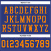 Custom Royal Bay Orange Mesh Authentic Football Jersey