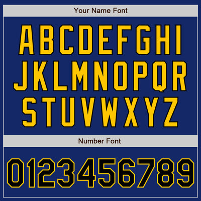 Custom Royal Black-Gold Authentic Baseball Jersey