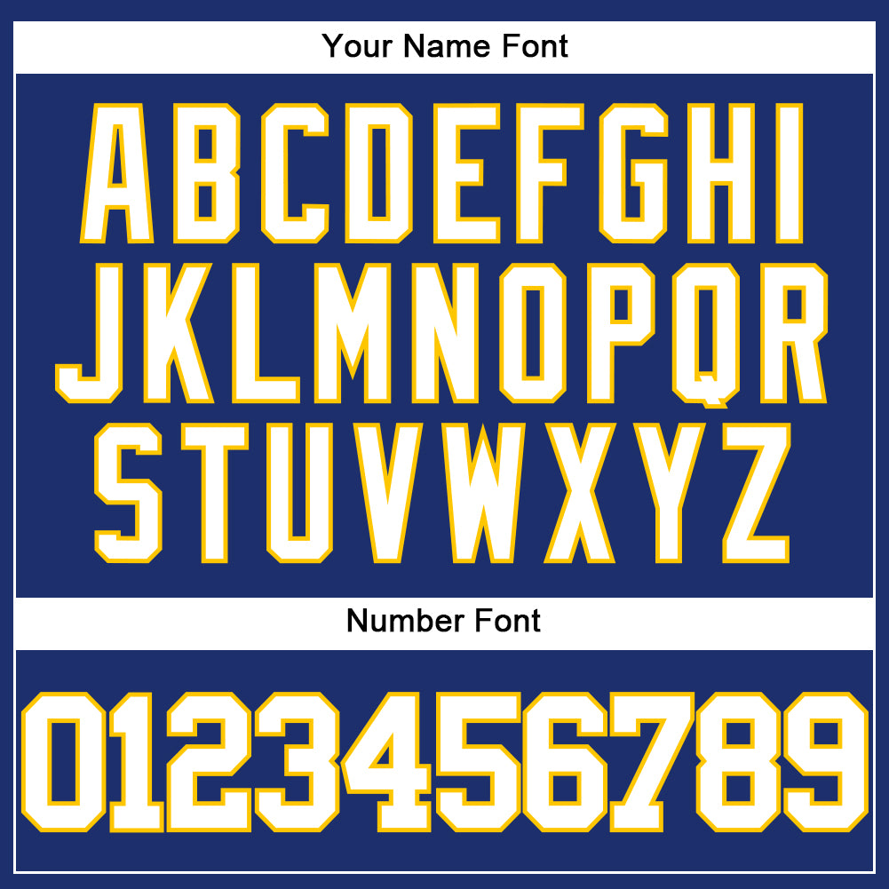 Custom Royal White-Yellow Authentic Baseball Jersey