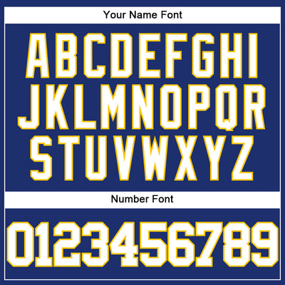 Custom Royal White-Yellow Authentic Baseball Jersey