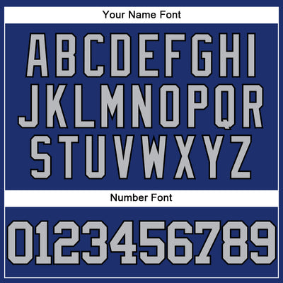 Custom Royal Gray-Black Authentic Baseball Jersey