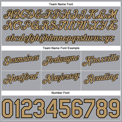 Custom Gray Black Pinstripe Old Gold-Black Authentic Basketball Shorts