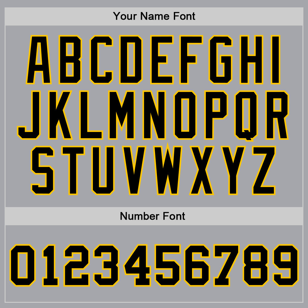 Custom Gray Black-Gold Authentic Throwback Basketball Jersey