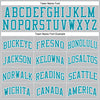 Custom Gray Teal-White Authentic Throwback Basketball Jersey