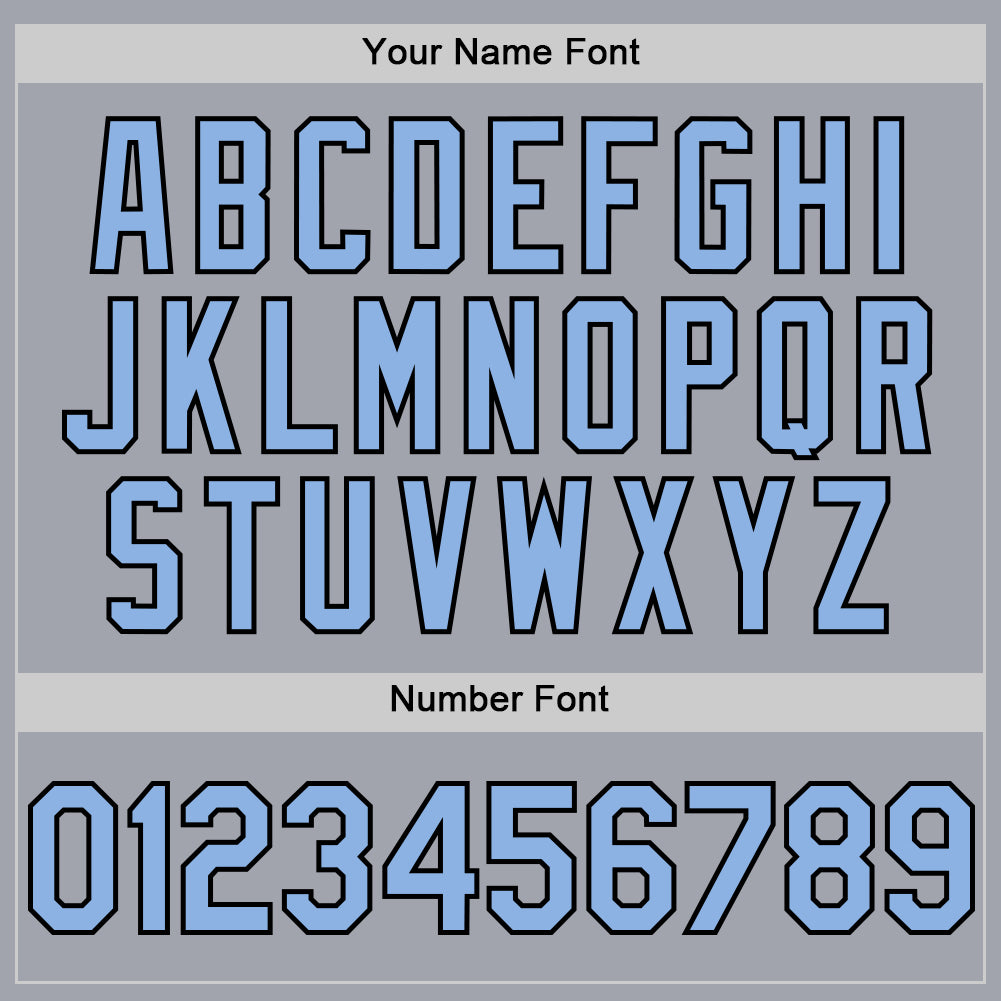 Custom Gray Black Pinstripe Light Blue Authentic Sleeveless Baseball Jersey