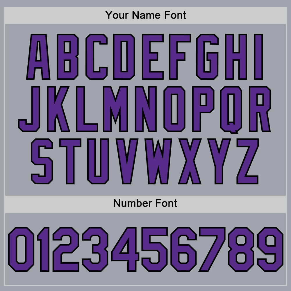 Custom Gray Black Pinstripe Purple Authentic Sleeveless Baseball Jersey