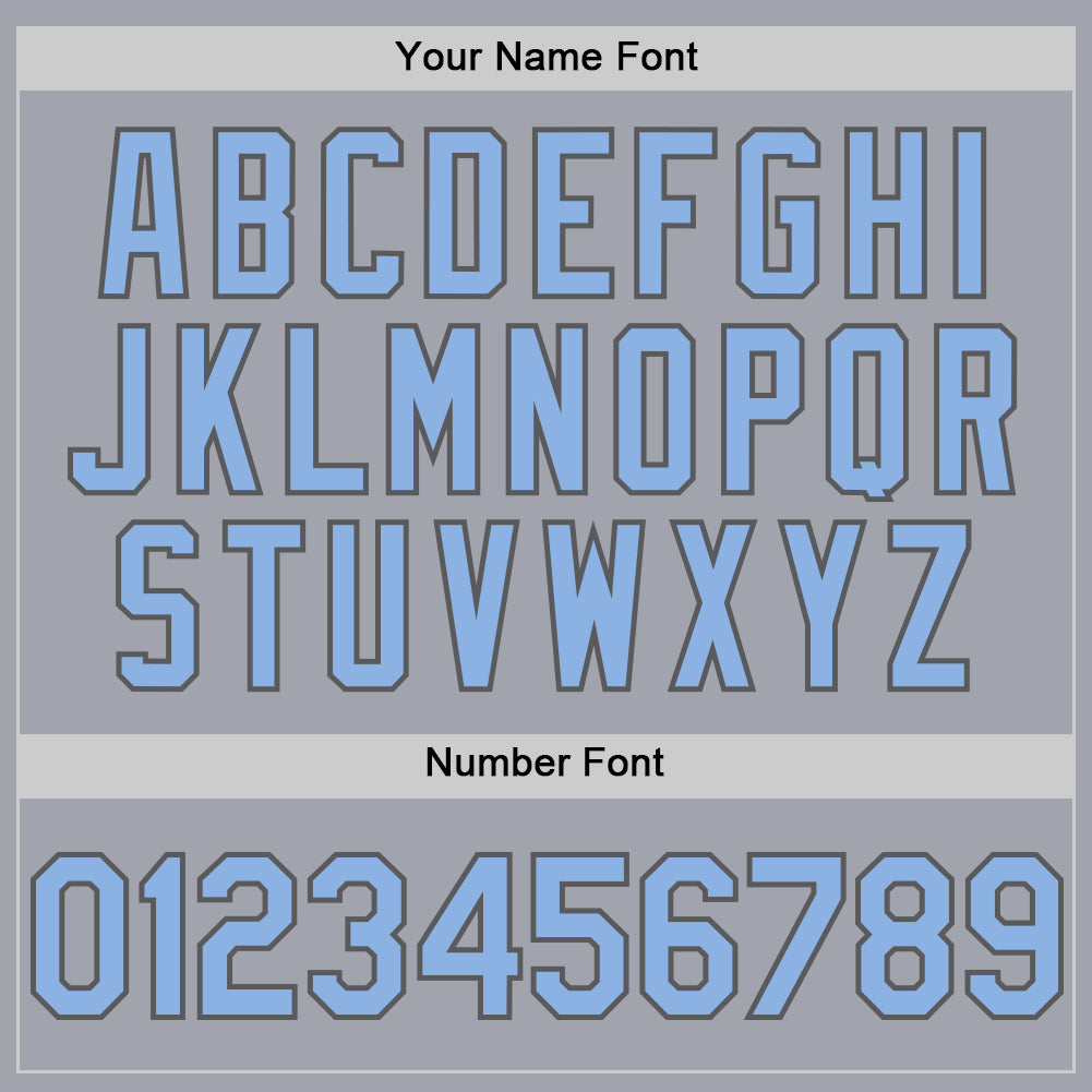 Custom Gray Light Blue-Steel Gray Authentic Sleeveless Baseball Jersey