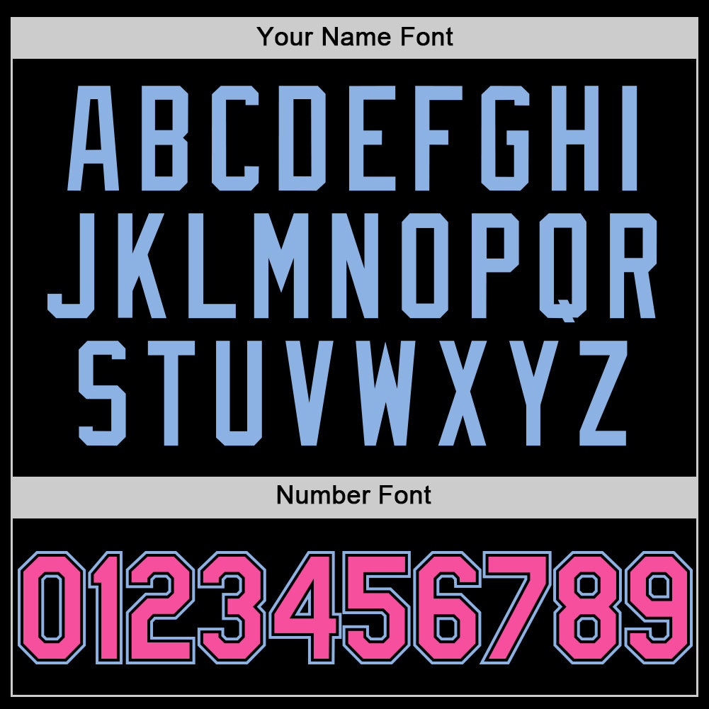 Custom Black Pink-Light Blue Authentic Sleeveless Baseball Jersey