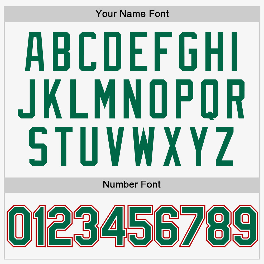 Custom White Kelly Green-Red Authentic Sleeveless Baseball Jersey