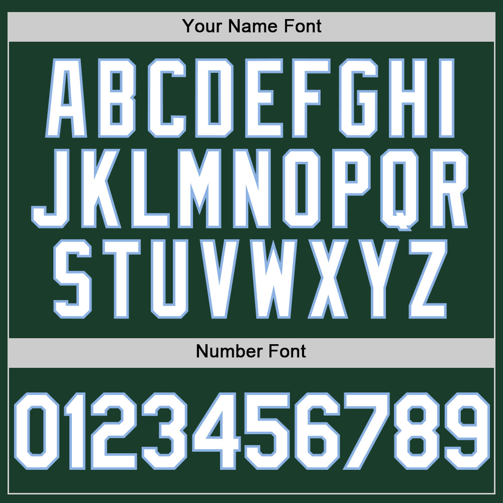 Custom Green White-Light Blue Authentic Sleeveless Baseball Jersey