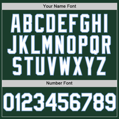 Custom Green White-Light Blue Authentic Sleeveless Baseball Jersey