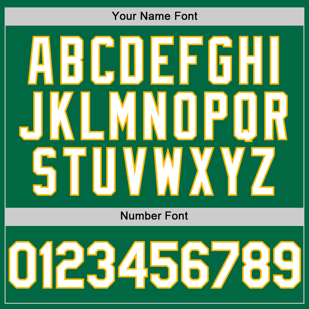 Custom Kelly Green White-Gold Authentic Sleeveless Baseball Jersey