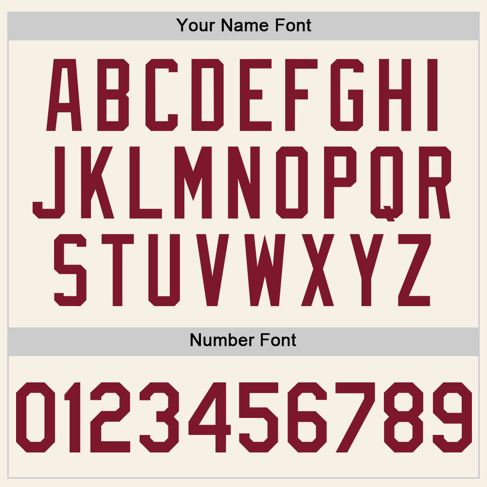 Custom Cream Crimson Authentic Sleeveless Baseball Jersey