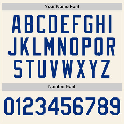 Custom Cream Royal Authentic Sleeveless Baseball Jersey